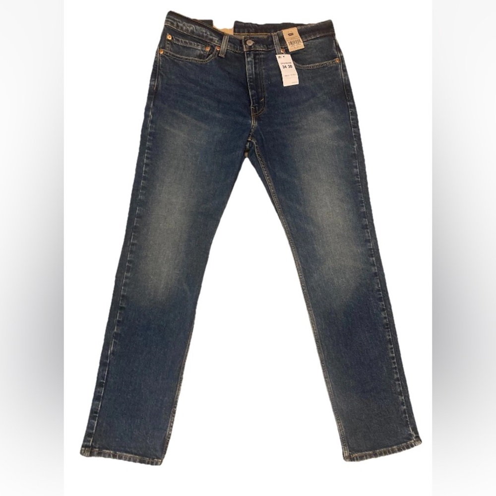 Levi's 511 Slim Fit 34x30 Dark Blue Jeans New With Tags - Picture 2 of 7